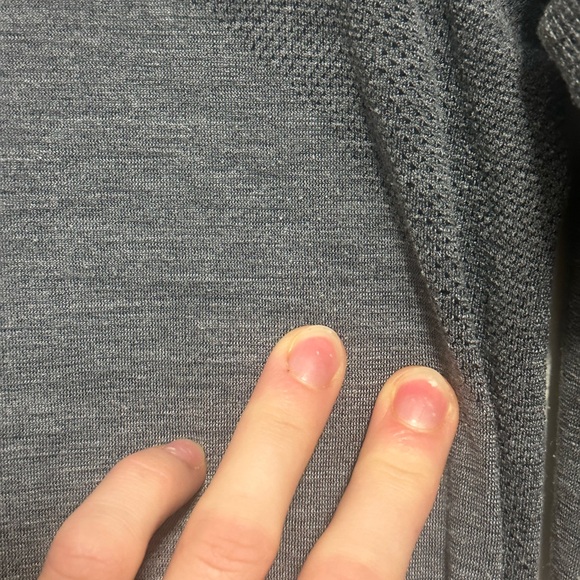 lululemon athletica Gray Long Sleeve Aerial Silk Top - Picture 7 of 7